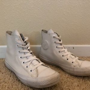 Rubber White Converse All Star Sneakers